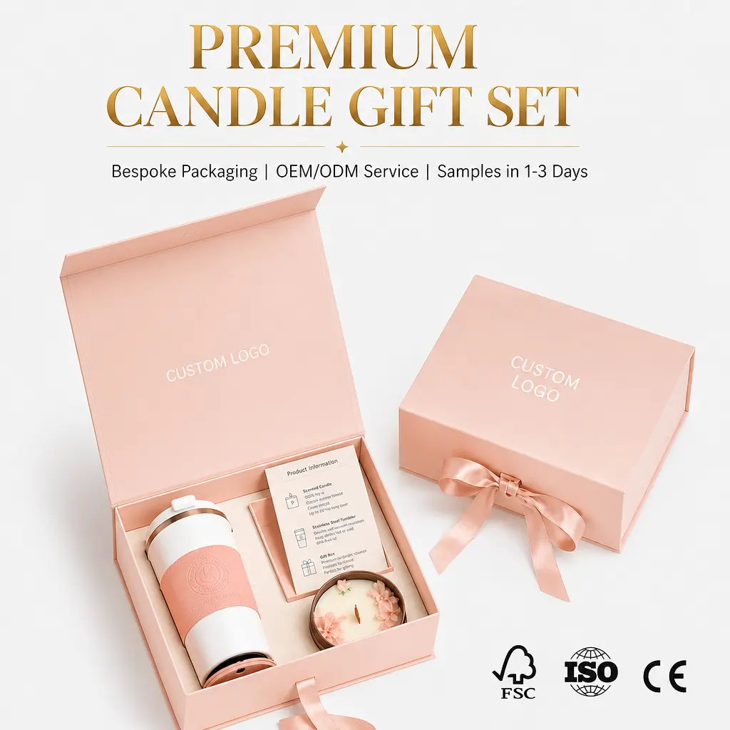 Premium Women's Gift Set Custom Logo Luxury Scented Candle Tumbler Bracelet Gift Box Packaging Set for Bridesmaid ProposalReorder rate 25%
