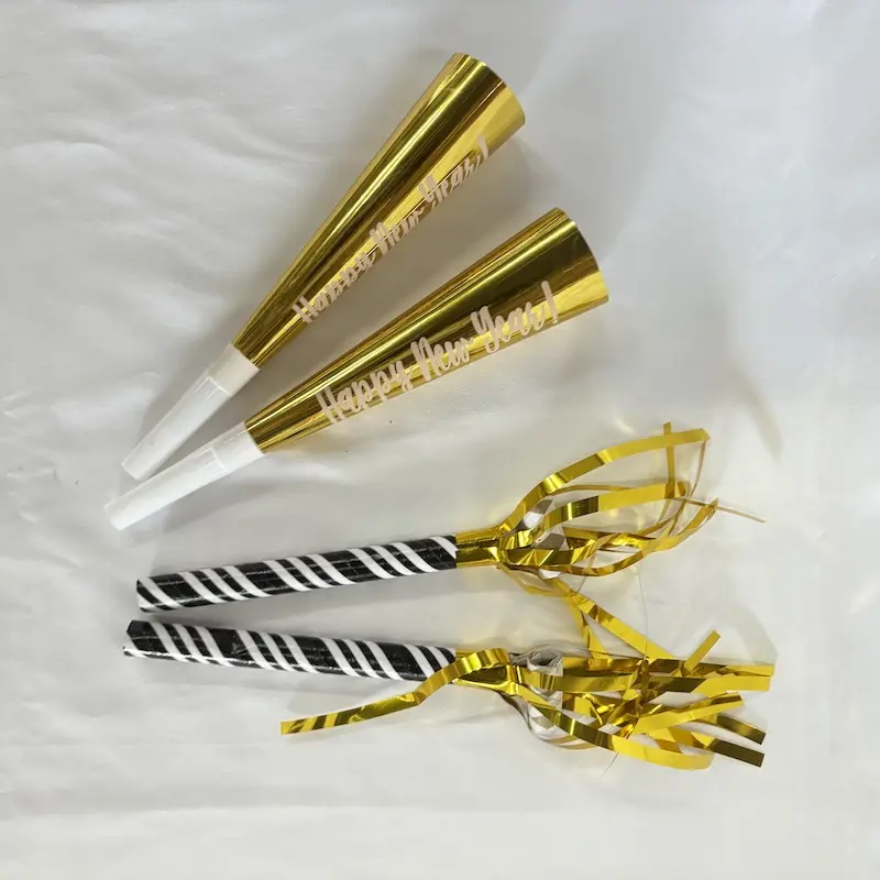 Promotional Party Supplies Blow Horns Halloween Cheer Props Noise Maker Blowouts Whistles with Tassel Fringe NoisemakerPKR 6,298 off shippingDelivery by 17 DecReorder rate 18%