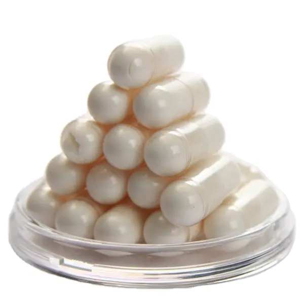 Vegetarian White Empty Capsules Made From Vegetable Shell Medicine Made in China Custom Logo Printing Available