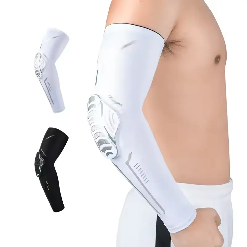 Verchoo Safety Arm Guard Sleeve Anti-collision Sport Protection Honeycomb Elbow Support Compression Brace Sleeve Arm SleeveReorder rate 25%