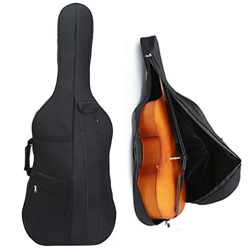 Water-Resistant Oxford Cello Case Thickened Double Shoulder Cello Bag Sizes 1/8 1/4 1/2 3/4 4/4 Books Bow Electronic OrganReorder rate 15%