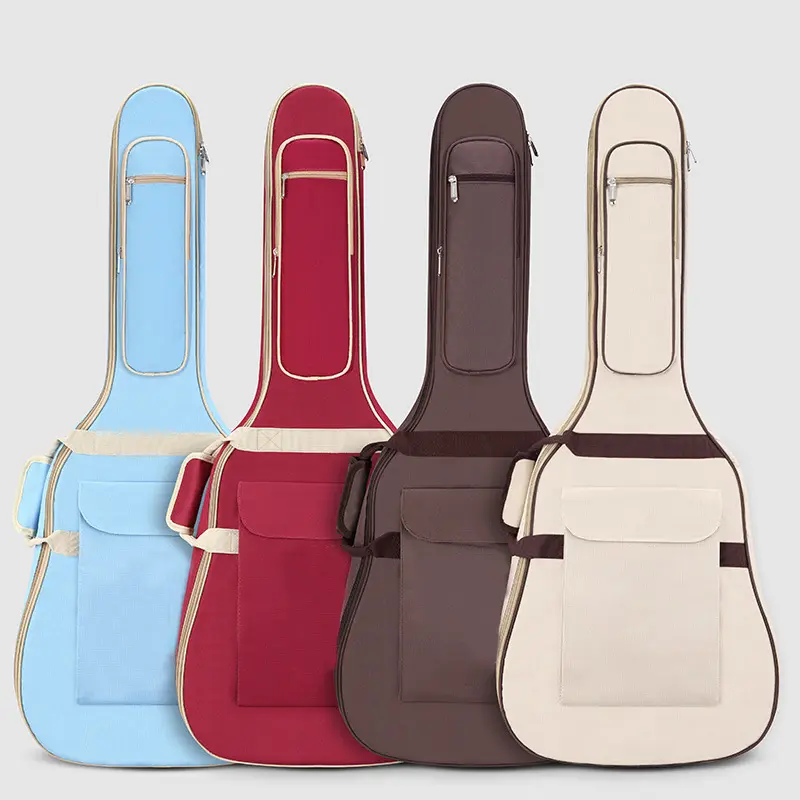 Waterproof Folk Guitar Bag 10mm Sponge 36 41 Inch Instrument Case