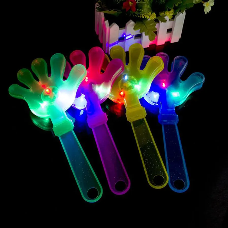 Wholesale LED Light-Up Clapper Hands Flashing Noise Maker for Cheering Party DecorationsReorder rate 59%