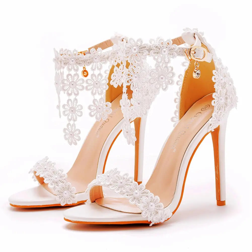 Women Wedding Shoes Heeled Sandals Women High Heels Sexy Sandals Wedding Bridal Shoes Wedding Shoes for WomenReorder rate 50%