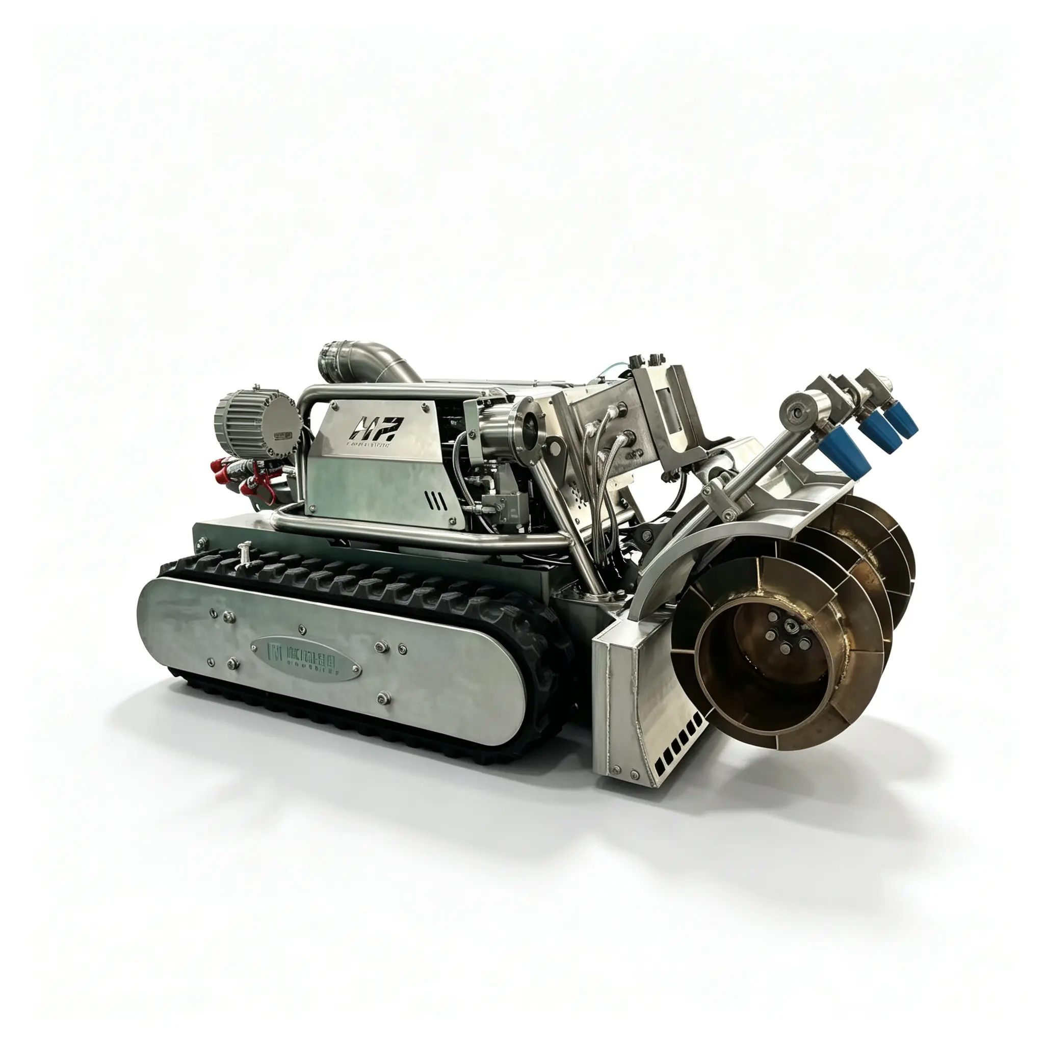 Yugong New Sewer Pipe Cleaning Tracked Amphibious Underwater Robot Vehicle with Gearbox Motor Pump 100-300CBM/h Capacity
