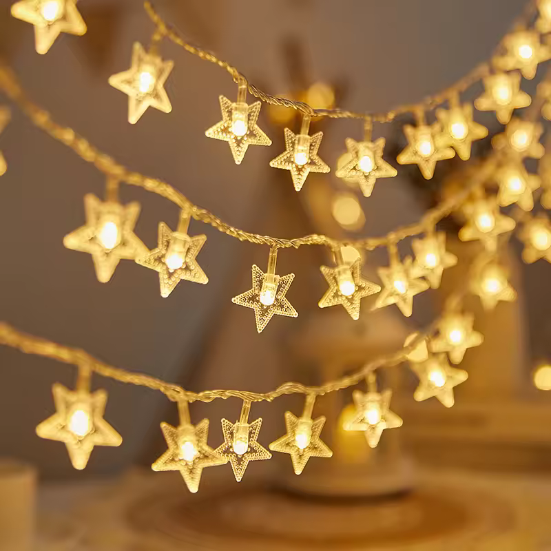 Star Lights LED Small Colorful String Lights Battery-Powered Outdoor Camping Ambiance Lights Christmas Holiday House DecorationPKR 6,298 off shipping180-day lowest pricesDelivery by 23 DecReorder rat