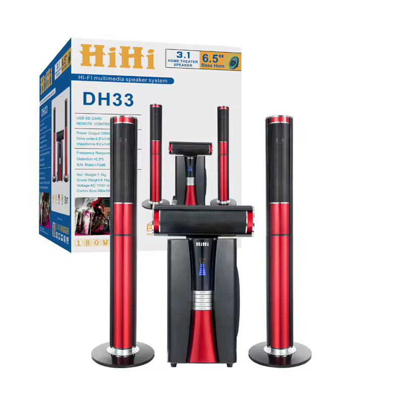 Super Quality Multimedia Sonirohome Theater System for Speakers with Subwoofer 120W Wood 4 Speakers