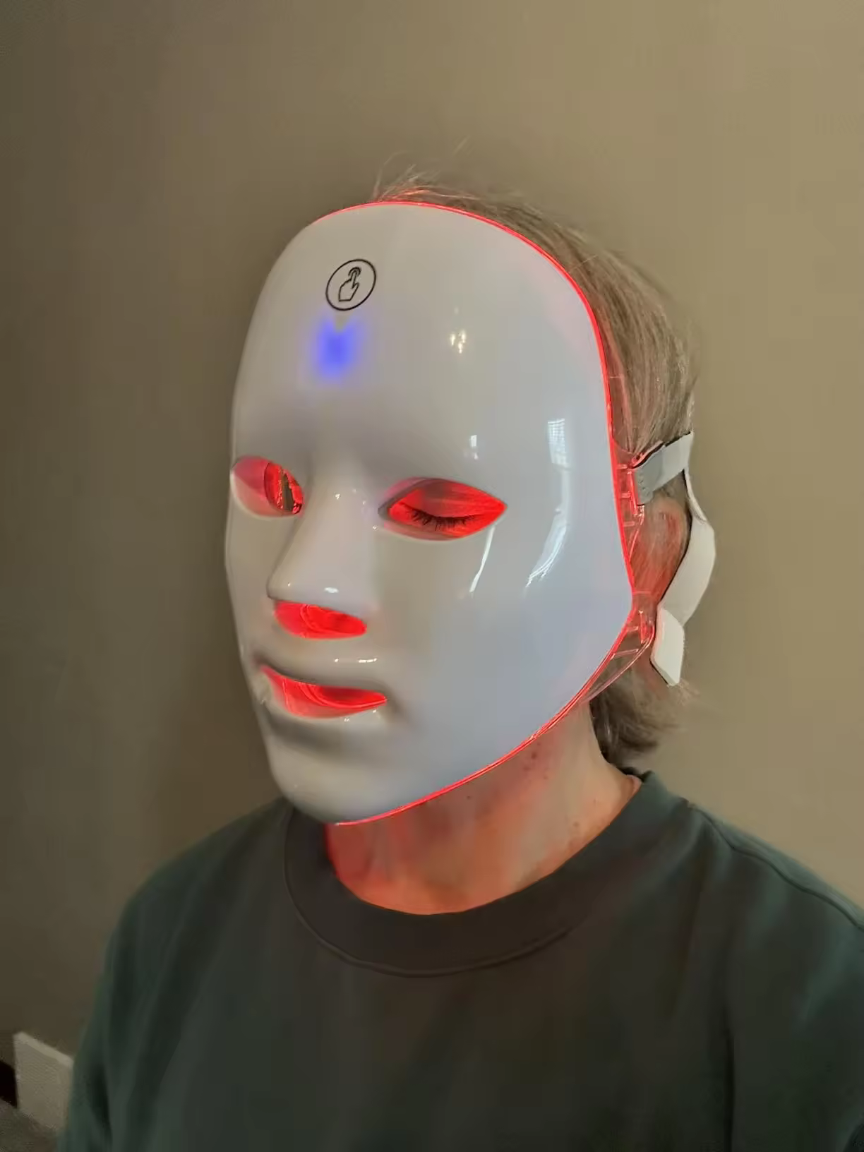 Touch Control Rechargeable 7-Color Soft Light LED Facial-Mask USB Powered Handheld Home Skin Care-Mask Made Of PC & ABS Material