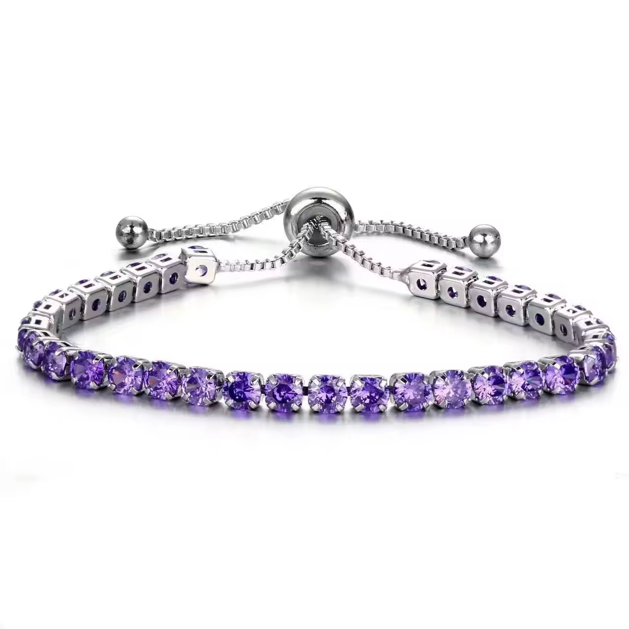 Unisex 12-Birthstone Tennis Bracelet 4mm Full Zircon Classic Adjustable Crystal Jewelry Gift Ideas Featuring Zircon Main 14KPKR 6,298 off shippingDelivery by 11 DecReorder rate 20%