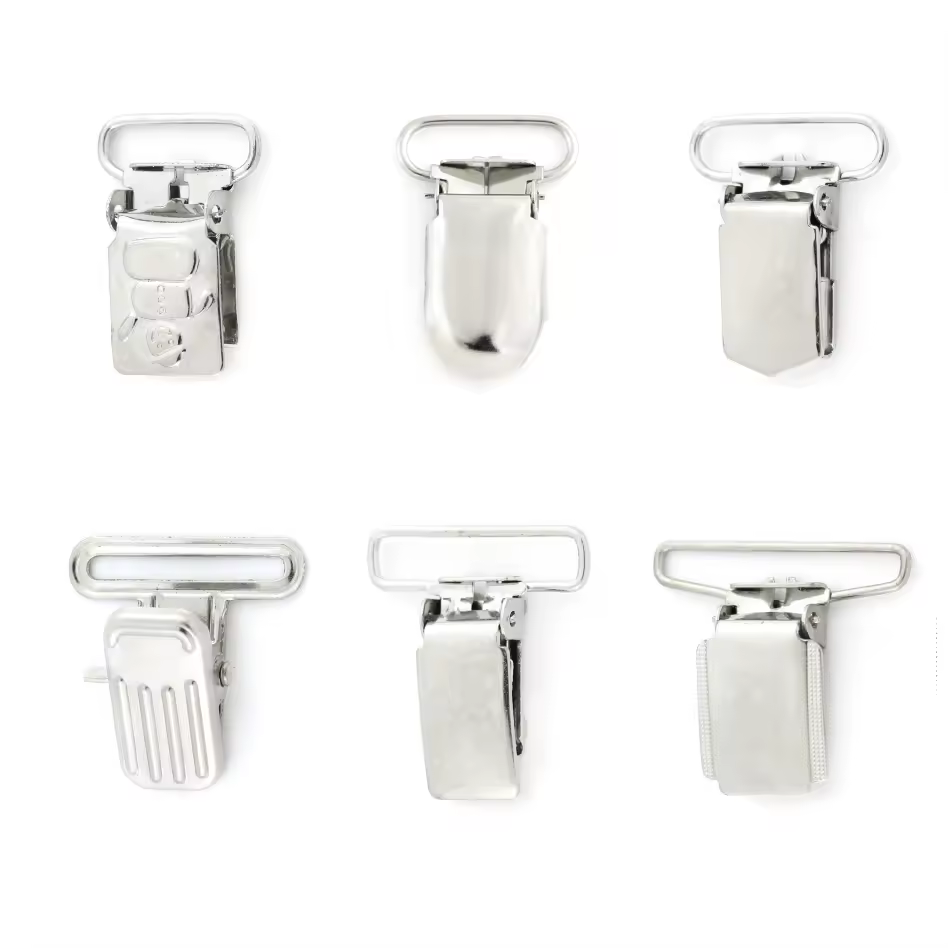 Wholesale Heavy Duty Metal Suspender Clips For GarmentReorder rate 44%