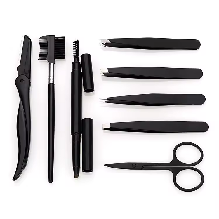Wholesale Makeup Eyebrow Pencil Brush Stencil Set Stainless Steel Lightweight Makeup ToolsReorder rate 16%