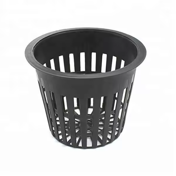 Wholesale Plastic 2/3/4 Inch Mesh Vegetable Planting Basket Flower Pots & Planters Rooter Net Pot for Growing