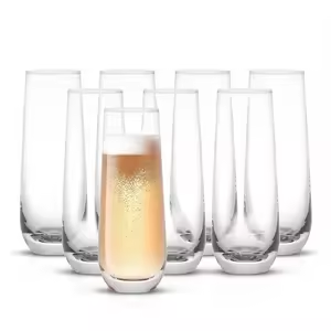 DELI 400ml 13.53oz Crystal Champagne Glass European Water Goblet For Home